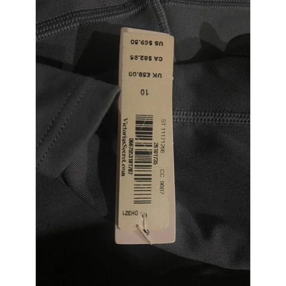 NWT Victorias Secret Studio 7/8 Length Leggings High Rise 10 Charcoal Gray SOFT - Picture 8 of 15
